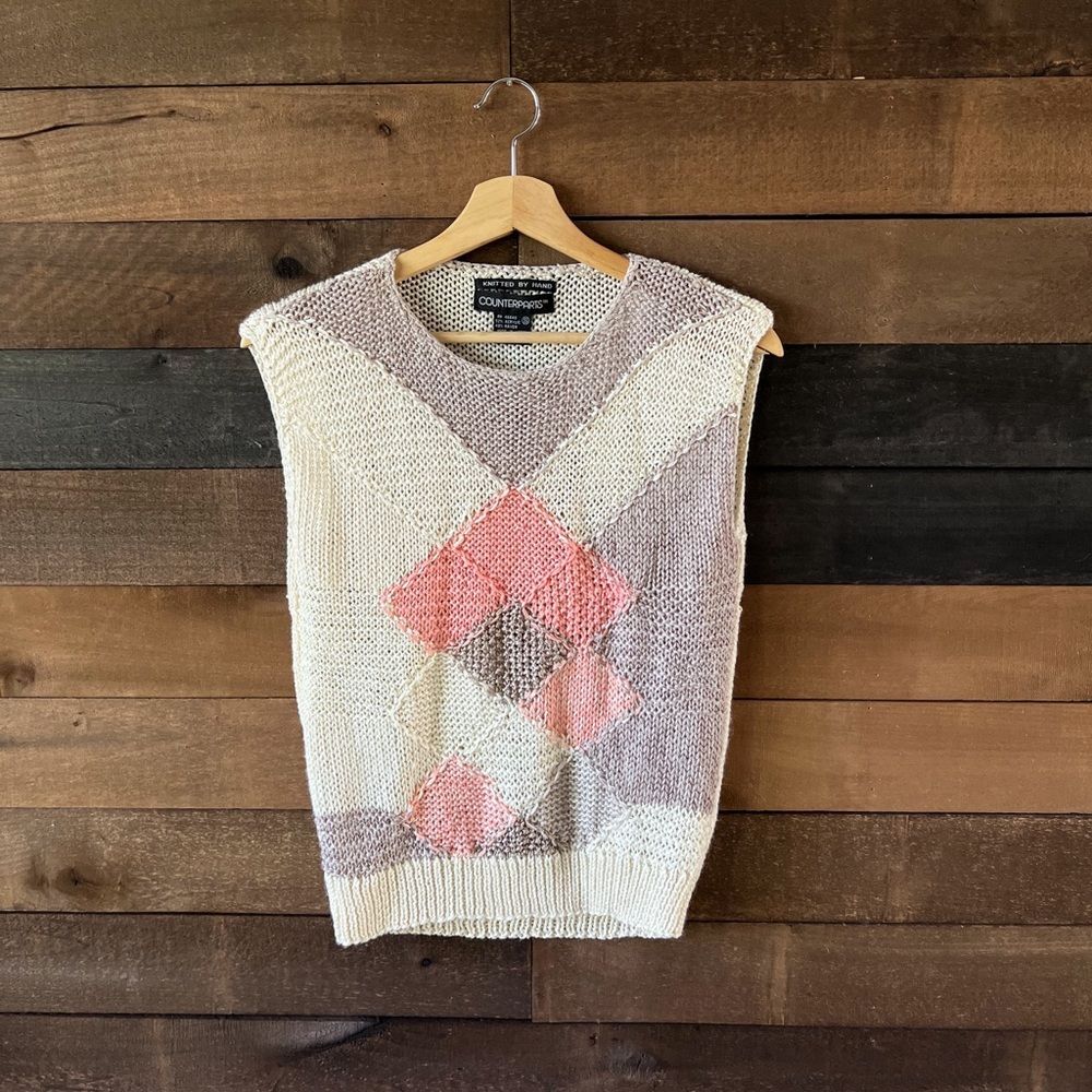 Vintage Counterparts Hand-Knitted Sweater Vest